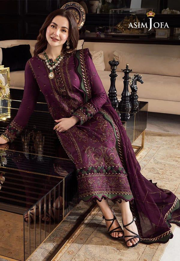 ASIM JOFA
chiifon fully heavy embroidered spengle work