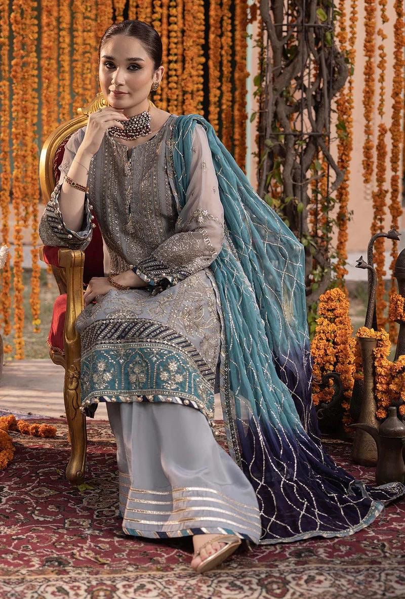 Adan Libas Chiffon Embroidered Unstitched Collection RANG-E-MEHFIL