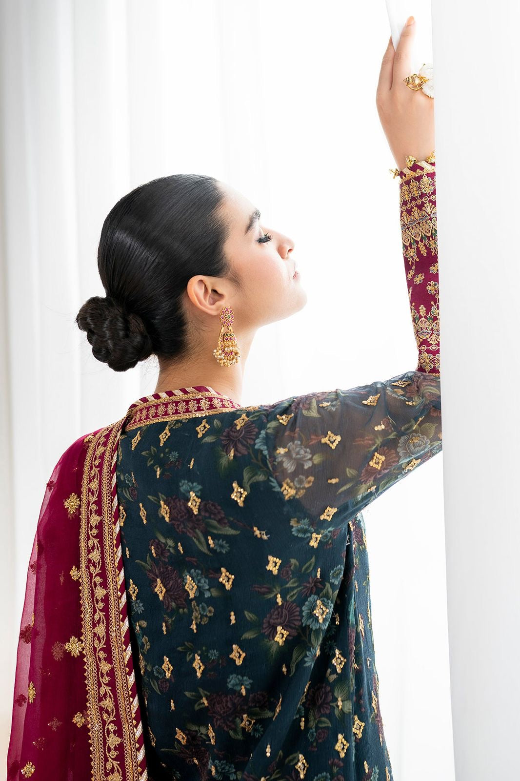 BAROQUE Digital Chiffon,malai