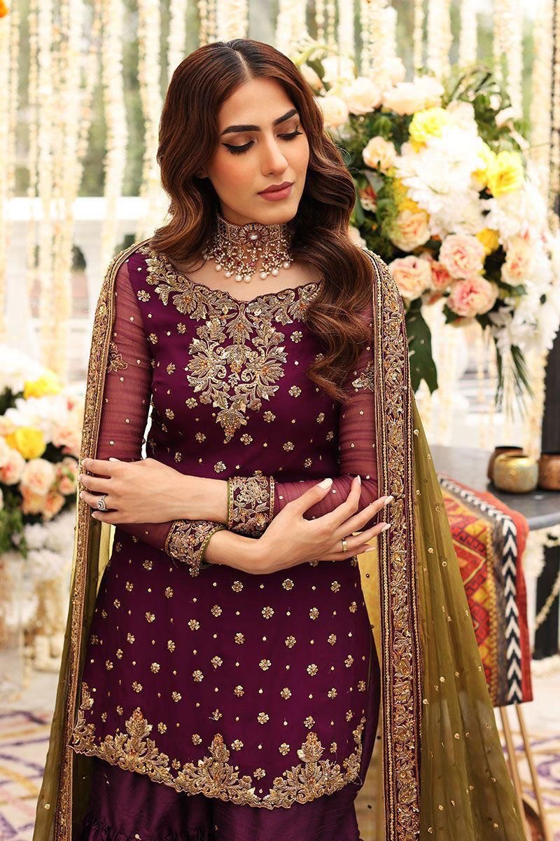 AISHA IMRAN
CHIFFON Suit With SATIN SILK Trouser