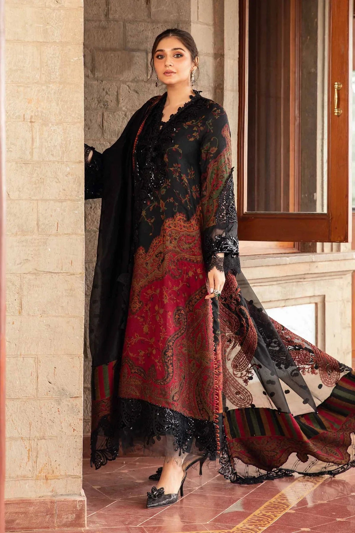 MARIA B - 3 Piece Unstitched Printed Lawn Suit | MPT-25026