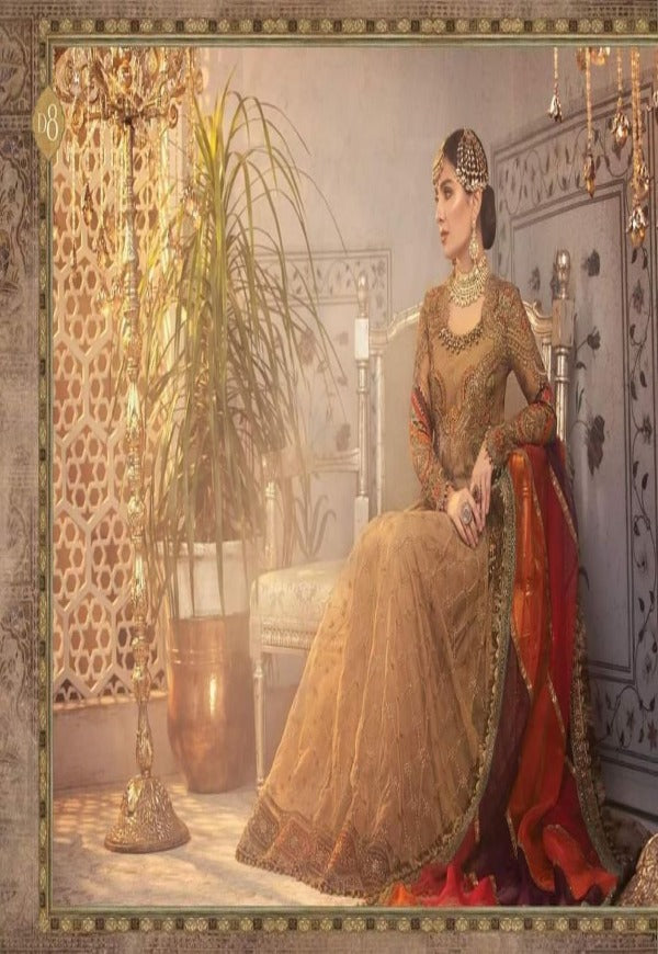 MARIA.B WEDDING EMBROIDERED UNSTICHED 3pc