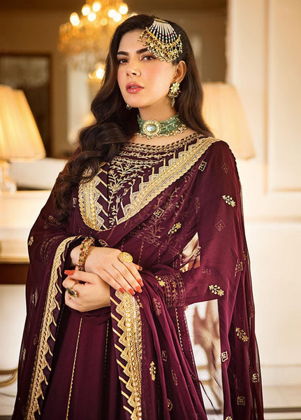 ASIM JOFA MAXI CHIFFON EMBROIDERED UNSTICHED 3PC